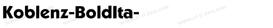 Koblenz-BoldIta字体转换