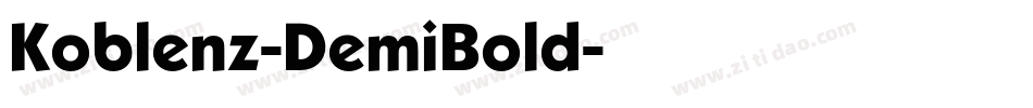Koblenz-DemiBold字体转换