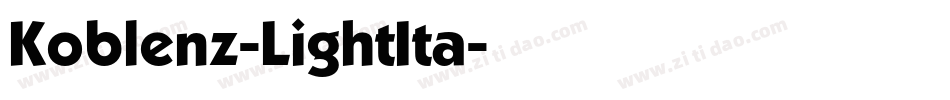 Koblenz-LightIta字体转换