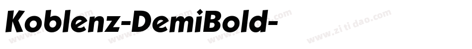 Koblenz-DemiBold字体转换