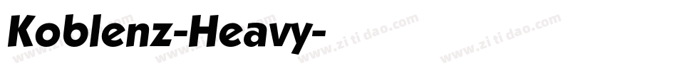 Koblenz-Heavy字体转换