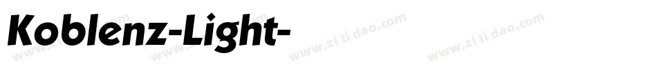 Koblenz-Light字体转换