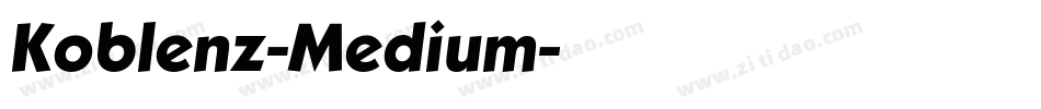 Koblenz-Medium字体转换