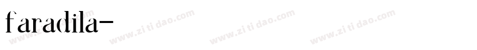 faradila字体转换