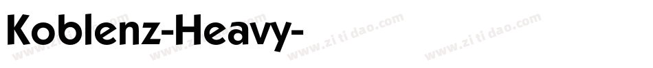 Koblenz-Heavy字体转换