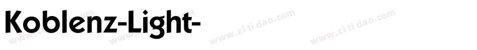Koblenz-Light字体转换