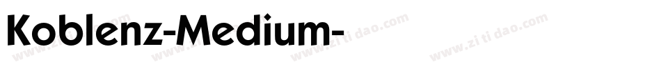 Koblenz-Medium字体转换