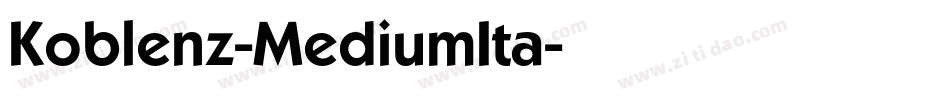 Koblenz-MediumIta字体转换
