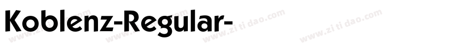 Koblenz-Regular字体转换