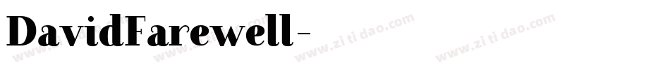 DavidFarewell字体转换