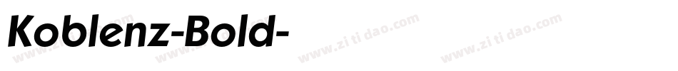 Koblenz-Bold字体转换