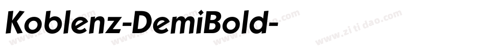 Koblenz-DemiBold字体转换