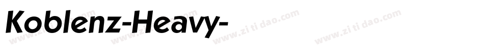 Koblenz-Heavy字体转换