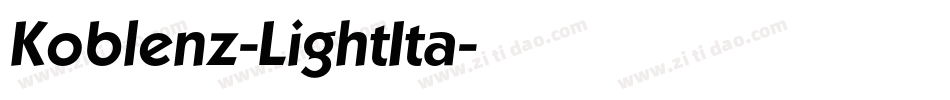 Koblenz-LightIta字体转换
