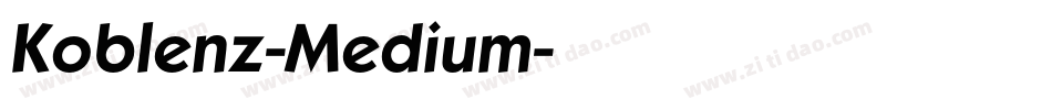 Koblenz-Medium字体转换