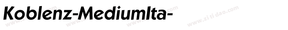 Koblenz-MediumIta字体转换