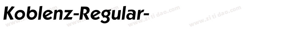 Koblenz-Regular字体转换