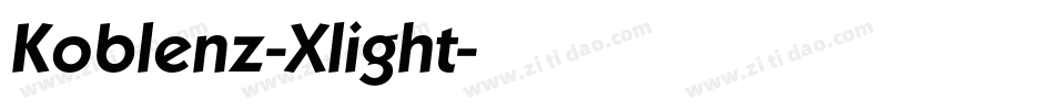 Koblenz-Xlight字体转换