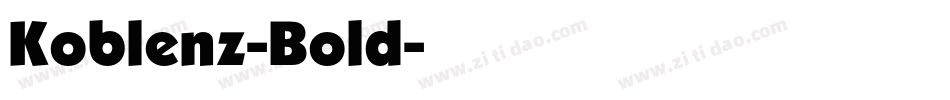 Koblenz-Bold字体转换