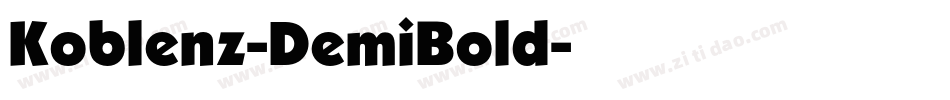 Koblenz-DemiBold字体转换