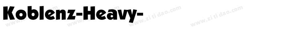 Koblenz-Heavy字体转换
