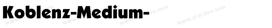 Koblenz-Medium字体转换
