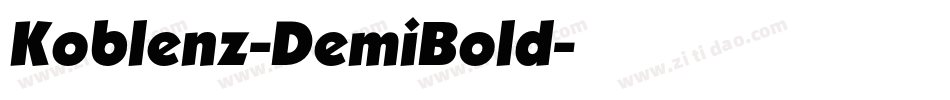 Koblenz-DemiBold字体转换
