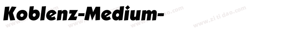 Koblenz-Medium字体转换