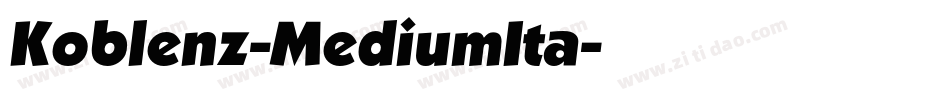 Koblenz-MediumIta字体转换