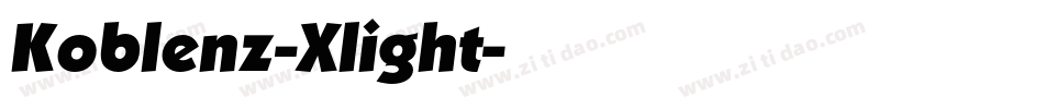 Koblenz-Xlight字体转换