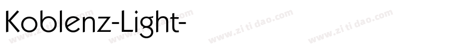 Koblenz-Light字体转换