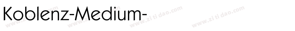 Koblenz-Medium字体转换