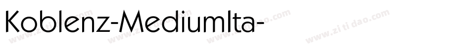 Koblenz-MediumIta字体转换