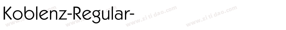 Koblenz-Regular字体转换