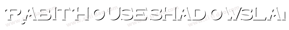 RabitHouseShadowSlant-BKlG字体转换