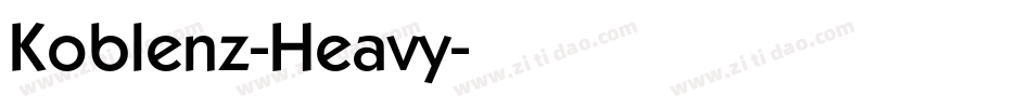 Koblenz-Heavy字体转换