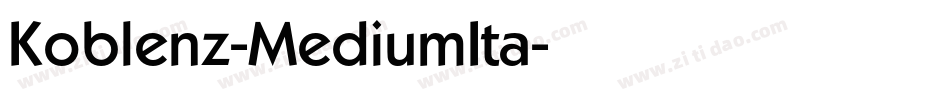 Koblenz-MediumIta字体转换