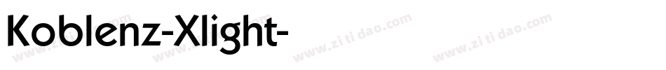 Koblenz-Xlight字体转换