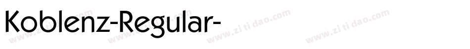 Koblenz-Regular字体转换