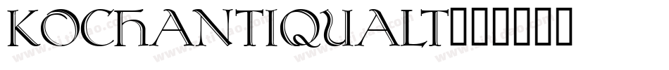KochAntiquaLT字体转换