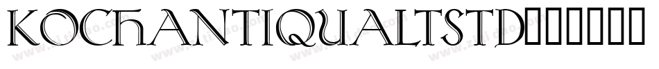 KochAntiquaLTStd字体转换