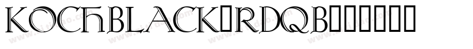 KochBlack-rDqB字体转换