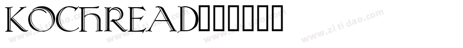 KochRead字体转换