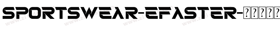Sportswear-EFaster字体转换
