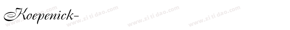Koepenick字体转换