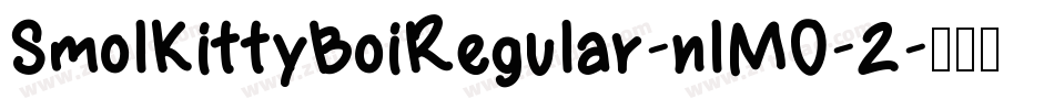 SmolKittyBoiRegular-nlMO-2字体转换