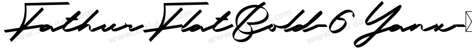 FathurFlatBold-6Yanx字体转换