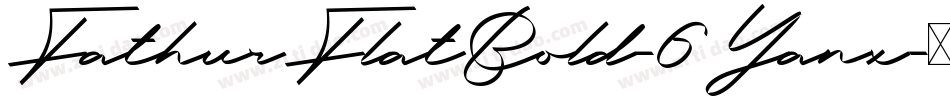 FathurFlatBold-6Yanx字体转换