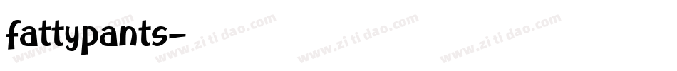 fattypants字体转换