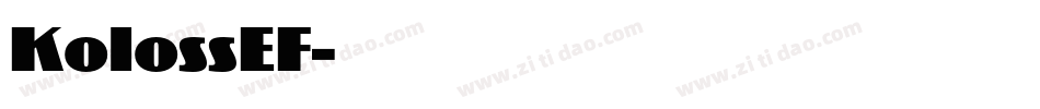 KolossEF字体转换